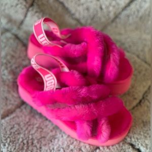 UGG Disco Cross Slide Taffy Pink Slipper Sandal Women's US 8